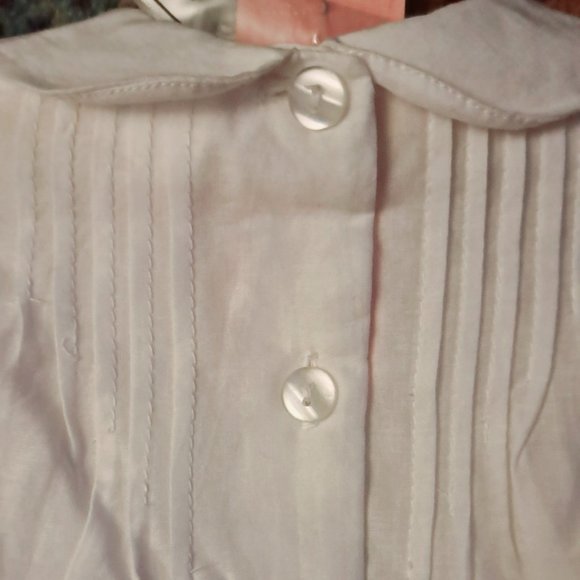 *NEW* 2 Piece White Eyelet Cotton Dress 6-9 Months - Picture 6 of 6